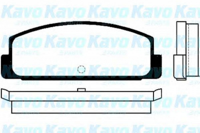 KAVO PARTS bp5520 -  Комплект тормозных колодок, дисковый тормоз